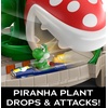 image:imageHot Wheels Mario Kart Track Set amp Toy Car Thowmp Ruins Playset with Luigi Kart Vehicle amp PullBack LauncherPiranha