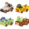 image:imageHot Wheels RacerVerse Set of 4 DieCast 164 Scale Toy Cars Optimized for Driving on Hot Wheels Tracks with Pop Culture Characters as DriversJurassic World