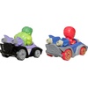 image:imageHot Wheels RacerVerse Toy Cars 2Pack Set of 2 DieCast Vehicles with NonRemovable Drivers of Their Own Cars Hulk amp Iron Man Optimized for Track