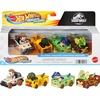 image:imageHot Wheels RacerVerse Set of 4 DieCast 164 Scale Toy Cars Optimized for Driving on Hot Wheels Tracks with Pop Culture Characters as DriversJurassic World