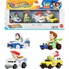 image:imageHot Wheels RacerVerse Set of 4 DieCast 164 Scale Toy Cars Optimized for Driving on Hot Wheels Tracks with Pop Culture Characters as DriversToy Story 30th