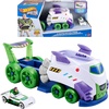 image:imageHot Wheels Toy Car Disney and Pixar HiTech Buzz Lightyear Launcher amp Hauler with 164 Scale DieCast Superstar Speeder HiTech Buzz Lightyear