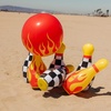 image:imageHot Wheels amp FUNBOY Inflatable Checkered Flame Kids Backyard Bowling Set with Large Ball and Six Bowling Pins