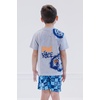 image:imageHot Wheels Boys 2Piece TShirt and Shorts Set Toddler to Big KidGray  Blue