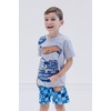 image:imageHot Wheels Boys 2Piece TShirt and Shorts Set Toddler to Big KidGray  Blue