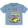 image:imageHot Wheels Boys Athletic 2Piece TShirt and Shorts Set Toddler to Big KidSteel Blue  Beige Taupe
