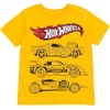 image:imageHot Wheels Boys Athletic 2Piece TShirt and Shorts Set Toddler to Big KidYellow  Gray