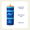 image:imageRACE TEAM Whiskware Stackable Snack Pack  3 Jar  Handle  OrangeBlue
