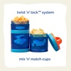 image:imageRACE TEAM Whiskware Stackable Snack Pack  3 Jar  Handle  OrangeBlue