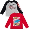 image:imageHot Wheels 2 Pack TShirts Toddler to Big KidGray  Red