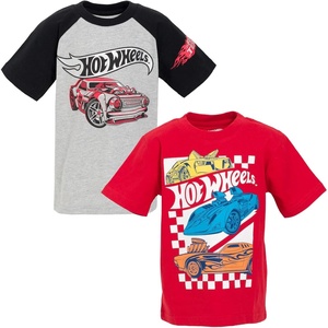 image:imageHot Wheels Boys Racing 2Piece TShirt Set Toddler to Big KidGray  Red