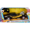 image:imageHot Wheels 116 Scale RemoteControl Rodger Dodger Toy Car  BatteryPowered RC Black Vehicle with YellowRed Flames amp SilverColored Wheels Booster Button for Speed