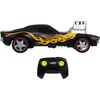 image:imageHot Wheels 116 Scale RemoteControl Rodger Dodger Toy Car  BatteryPowered RC Black Vehicle with YellowRed Flames amp SilverColored Wheels Booster Button for Speed